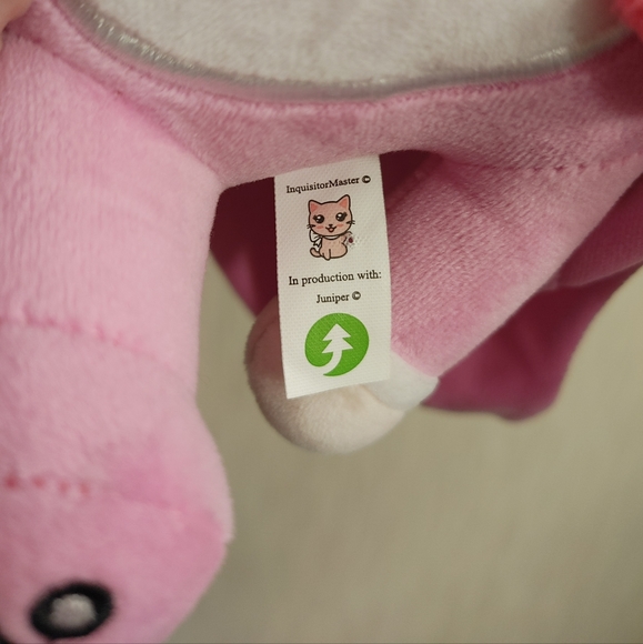 ZacharyZaxor Inquisitor Master Zach Plush Sleepover Edition 12" Pink Sitting HTF - Picture 7 of 8